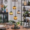 Koyoto Hanglamp, Kogellampje, Cluster hanglamp Blauw, Goud, Groen, 4-lichts