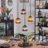 Koyoto Hanglamp, Kogellampje, Cluster hanglamp Blauw, Goud, Koperkleurig, 4-lichts
