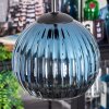 Koyoto Hanglamp, Kogellampje, Cluster hanglamp Blauw, Goud, Koperkleurig, 4-lichts