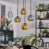 Ripoll Hanglamp, Kogellampje, Cluster hanglamp Blauw, Goud, Groen, 4-lichts