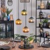 Koyoto Hanglamp, Kogellampje, Cluster hanglamp Blauw, Goud, Groen, Koperkleurig, 4-lichts