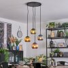 Koyoto Hanglamp, Kogellampje, Cluster hanglamp Blauw, Goud, Groen, Koperkleurig, 4-lichts