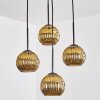 Ripoll Hanglamp, Kogellampje, Cluster hanglamp Goud, 4-lichts