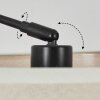 Bassagoda Staande lamp, Booglampen Zwart, 1-licht, Stoffen kap