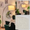 Bassagoda Staande lamp, Booglampen Zwart, 1-licht, Stoffen kap