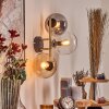 Gastor Kogellampje, Wandlamp Goud, Zwart, 3-lichts