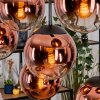 Gastor Hanglamp, Kogellampje, Hanglamp Duidelijk, Koperkleurig, 8-lichts