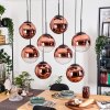 Gastor Hanglamp, Kogellampje, Hanglamp Duidelijk, Koperkleurig, 8-lichts
