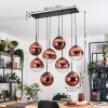 Gastor Hanglamp, Kogellampje, Hanglamp Duidelijk, Koperkleurig, 8-lichts