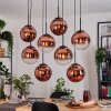 Gastor Hanglamp, Kogellampje, Hanglamp Duidelijk, Koperkleurig, 8-lichts