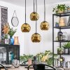 Ripoll Hanglamp, Kogellampje, Cluster hanglamp Goud, 4-lichts