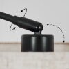 Bassagoda Staande lamp, Booglampen Zwart, 1-licht, Stoffen kap