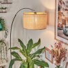 Sabadim Staande lamp, Booglampen Chroom, Zwart, 1-licht, Stoffen kap