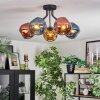 Ripoll Plafondlamp, Kogellampje Blauw, Goud, Koperkleurig, 5-lichts