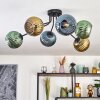 Koyoto Plafondlamp, Kogellampje 73 cm Blauw, Goud, Groen, 6-lichts