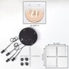 Koyoto Hanglamp, Kogellampje, Cluster hanglamp Amber, Duidelijk, 4-lichts
