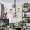 Koyoto Hanglamp, Kogellampje, Cluster hanglamp Amber, Duidelijk, Rookkleurig, 4-lichts