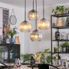 Koyoto Hanglamp, Kogellampje, Cluster hanglamp Amber, Duidelijk, Rookkleurig, 4-lichts