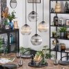 Koyoto Hanglamp, Kogellampje, Cluster hanglamp Amber, Duidelijk, Rookkleurig, 4-lichts