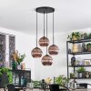 Koyoto Hanglamp, Kogellampje, Cluster hanglamp Koperkleurig, 4-lichts