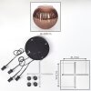 Koyoto Hanglamp, Kogellampje, Cluster hanglamp Koperkleurig, 4-lichts