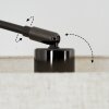 Bassagoda Staande lamp, Booglampen Chroom, Zwart, 1-licht, Stoffen lampenkap