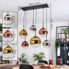 Gastor Hanglamp, Kogellampje, Hanglamp Chroom, Goud, Duidelijk, Koperkleurig, Rookkleurig, 6-lichts