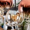 Gastor Hanglamp, Kogellampje, Hanglamp Amber, Chroom, Duidelijk, Koperkleurig, Rookkleurig, 8-lichts