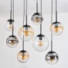 Gastor Hanglamp, Kogellampje, Hanglamp Amber, Duidelijk, Rookkleurig, 8-lichts