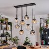Gastor Hanglamp, Kogellampje, Hanglamp Amber, Duidelijk, Rookkleurig, 8-lichts