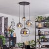 Koyoto Hanglamp, Kogellampje, Cluster hanglamp Duidelijk, Rookkleurig, 4-lichts