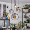Koyoto Kogellampje, Cluster hanglamp Duidelijk, Rookkleurig, 4-lichts