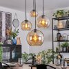 Koyoto Hanglamp, Kogellampje, Cluster hanglamp Amber, 4-lichts