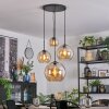 Koyoto Hanglamp, Kogellampje, Cluster hanglamp Amber, 4-lichts