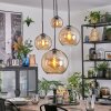 Koyoto Kogellampje, Cluster hanglamp Amber, 4-lichts