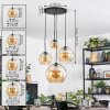 Koyoto Kogellampje, Cluster hanglamp Amber, 4-lichts