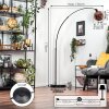 Koyoto Staande lamp, Booglampen Zwart, 1-licht
