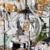 Gastor Hanglamp, Kogellampje, Hanglamp Amber, Chroom, Duidelijk, Rookkleurig, 8-lichts