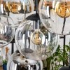 Gastor Hanglamp, Kogellampje, Hanglamp Amber, Duidelijk, Rookkleurig, 8-lichts