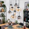 Gastor Hanglamp, Kogellampje, Hanglamp Amber, Duidelijk, Rookkleurig, 8-lichts