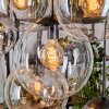 Gastor Hanglamp, Kogellampje, Hanglamp Amber, Duidelijk, Rookkleurig, 8-lichts