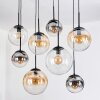 Gastor Hanglamp, Kogellampje, Hanglamp Amber, Duidelijk, Rookkleurig, 8-lichts