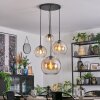 Koyoto Hanglamp, Kogellampje, Cluster hanglamp Amber, Duidelijk, 4-lichts