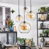Koyoto Hanglamp, Kogellampje, Cluster hanglamp Amber, Duidelijk, 4-lichts