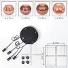 Koyoto Hanglamp, Kogellampje, Cluster hanglamp Koperkleurig, 4-lichts