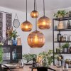 Koyoto Hanglamp, Kogellampje, Cluster hanglamp Koperkleurig, 4-lichts