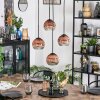 Ripoll Hanglamp, Kogellampje, Cluster hanglamp Duidelijk, Koperkleurig, 4-lichts