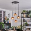 Ripoll Hanglamp, Kogellampje, Cluster hanglamp Duidelijk, Koperkleurig, 4-lichts
