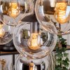 Gastor Hanglamp, Kogellampje, Hanglamp Amber, Chroom, Duidelijk, Rookkleurig, 8-lichts