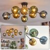 Ripoll Plafondlamp, Kogellampje Blauw, Goud, Groen, 8-lichts